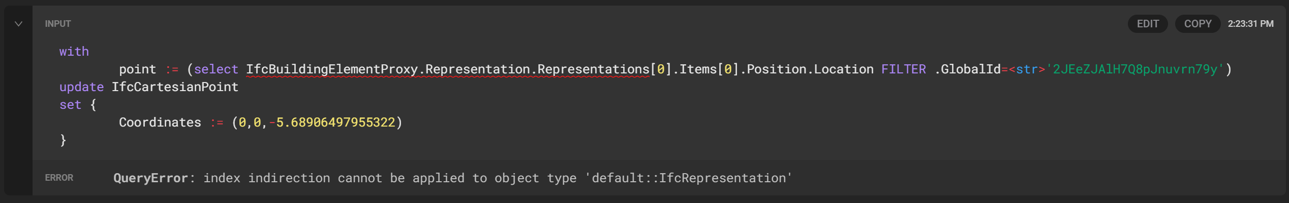 Array Update Attempt #1