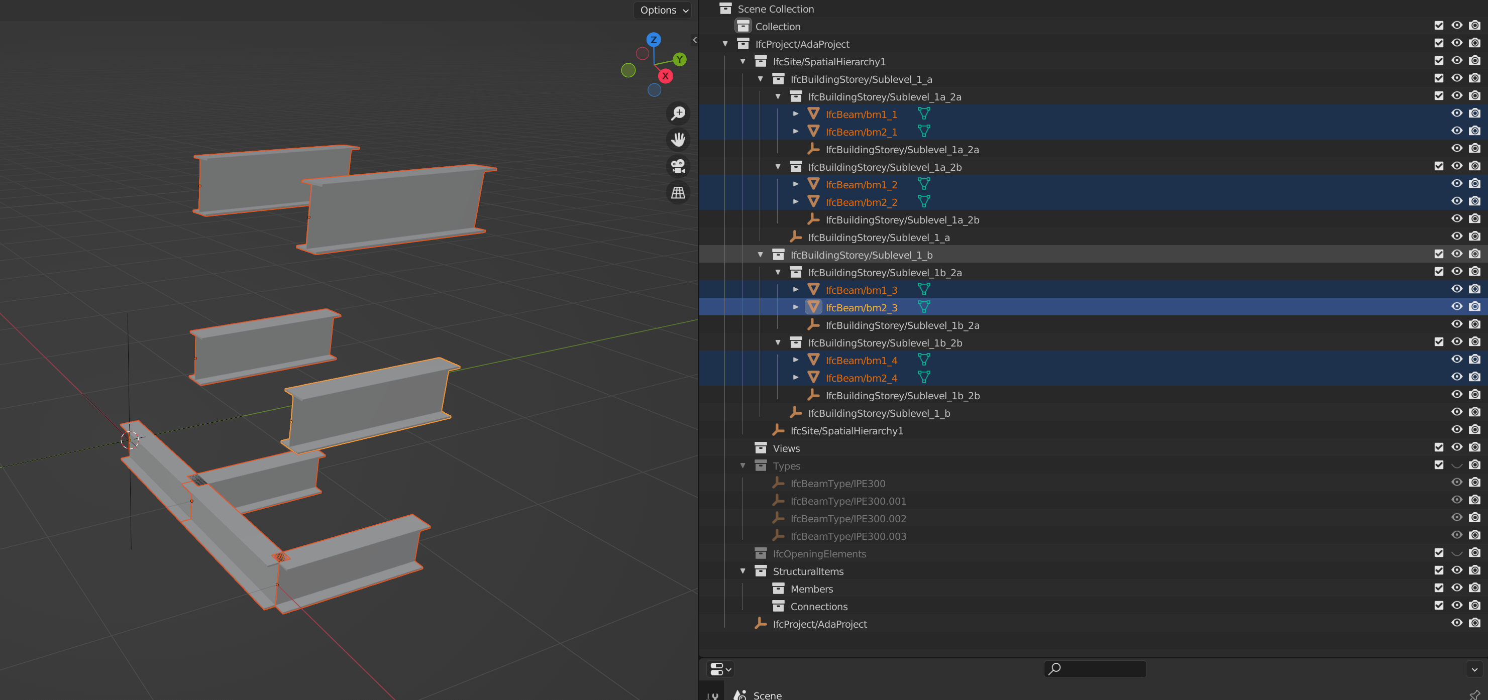 Spatial Query Example in Blender